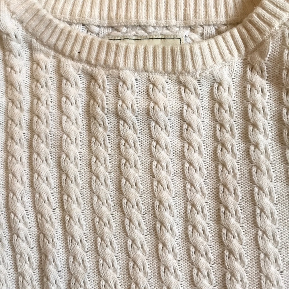 Lexington Co Cotton/Cashmere Cable knit Sweater - Picture 3 of 4